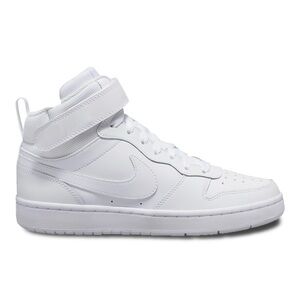 Nike Court Borough Mid 2 Kids Shoes Size 4 White